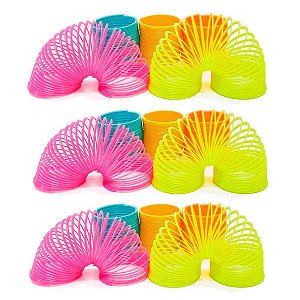 10Un Brinquedo Mola Maluca Cores - Mini Toys