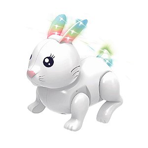 Brinquedo Coelhinho Saltitante Sons, Música e Luz S/ Caixa