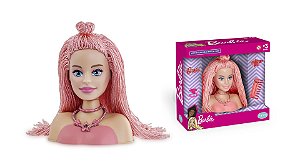 Barbie Mini Styling Head Special Hair Salmão Cabelo de tricô