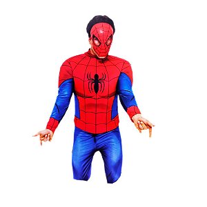 Fantasia Homem Aranha Adulto P: Seja o Herói da Festa