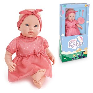 Brinquedo Boneca Kate Papinha em Pé c/ Acessórios