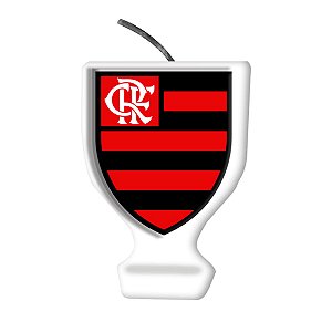 Vela de Aniversário Festa Emblema Flamengo - Festcolor
