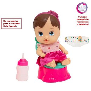 Boneca Little Dolls Faz Xixi Penico e fralda SEM CAIXA