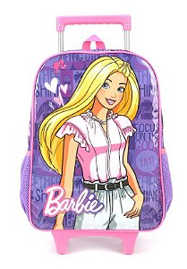 Mochila De Rodinhas Barbie Fashion Violeta - Luxcel