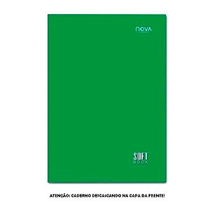 Caderno Brochura Verde Soft Book 48 Folhas AVARIA
