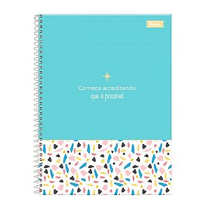 Caderno Univ Comece Acreditando 80F Verde - Foroni