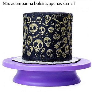 Stencil Decorativo Halloween Sortido BlueStar Confeitaria