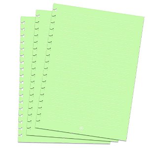 Refil de Folhas Verde para Caderno Smart Colegial DAC 1818RE