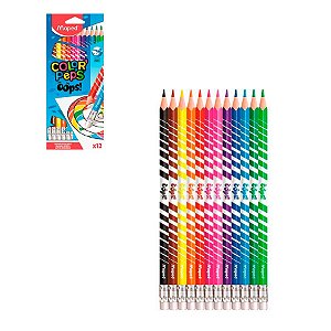 Lápis De Cor Color'Peps Apagável Caixa com 12 Cores