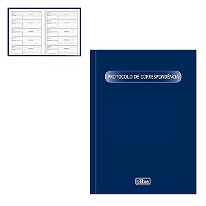 Livro Protocolo de Correspondências Capa dura 104FLS