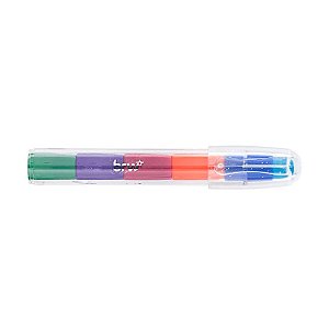 Caneta Borracha troca Ponta Colorida 12cm - BRW
