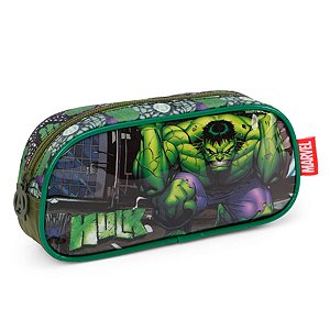 Estojo Hulk Marvel Escolar Preto - Luxcel