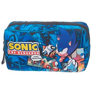 Estojo Sonic Necessaire Geomaze Azul - Pacific - Shop Macrozao
