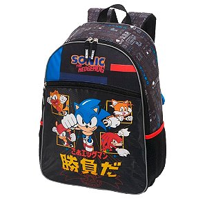 Mochila Sonic Menino Ouriço Jogo Filme Infantil Escolar Top