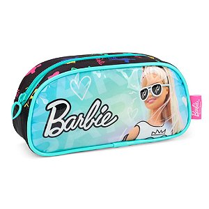 Estojo Escolar Barbie de Óculos Verde - Luxcel