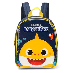 Mochila de Costas Baby Shark Creche Amarelo - Luxcel