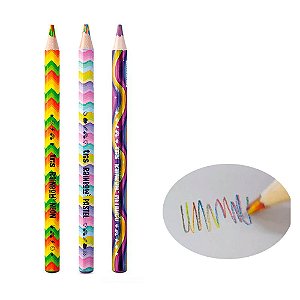 Lápis De Cor Jumbo Rainbow – Mina Multicolorida Colorido 1Un