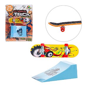Brinquedo Kit Radical X-Trick Skate de dedo e Rampa - Zein