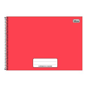 Caderno Cartografia e Desenho Pepper Vermelho 80 folhas