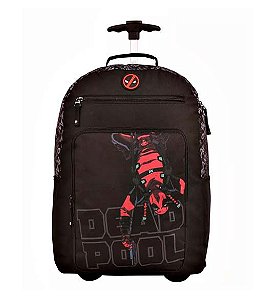 Mochila Com Rodinhas Deadpool Escolar Marvel Avaria - Dmw