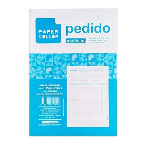 Bloco de Pedido Talão Grande 50 Folhas 145x210mm