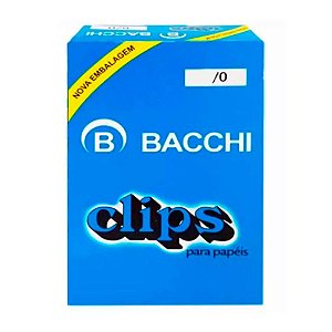 Clips para Papéis de aço Grande 25Un 8/0 - Bacchi