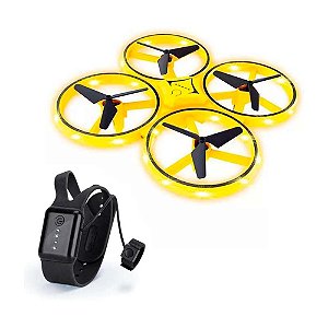 Drone Quadricóptero de Brinquedo Hand Com Controle Por Gesto