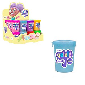 Brinquedo Gelelé Slime Candy Soft Azul 180g 1Un