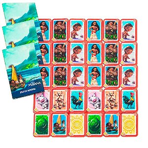 Lembrancinha Jogo da Memória Moana Disney 8Un - Regina