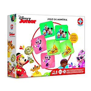 Jogo da Memória Disney Junior Desenhos 54 Peças - Estrela