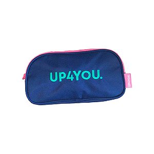 Estojo Escolar Duplo Azul Up4You - Luxcel