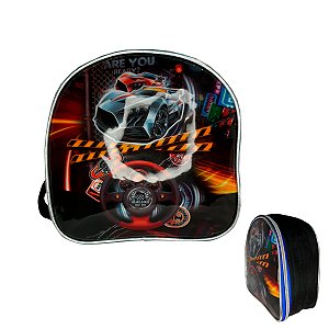Lancheira Térmica Racing Carro De Corrida Infantil Azul