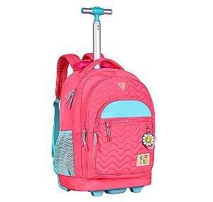 Mochila de Rodinhas Luluca ROSA Lulike - AVARIA