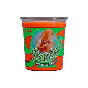 Gosma Slime Laranja 180g Gelástica Mega Elástica