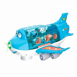 Brinquedo Avião C/ Acessórios Sons e Luz Zoop Toys