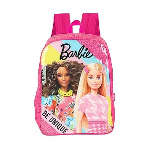 Mochila de Costas Escolar Barbie Be Unique Pink - Luxcel