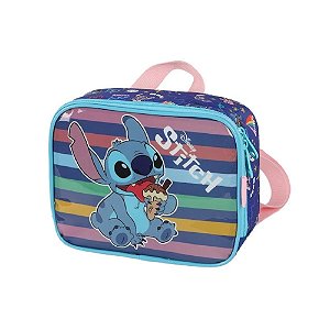 Lancheira Térmica Stitch Cream Azul - Luxcel