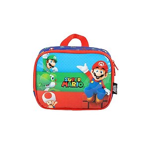 Lancheira Térmica Super Mario & Luigi Vermelho - Luxcel