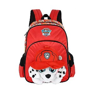 Mochila de Costas 3D Patrulha Canina Marshall Verm  - Luxcel