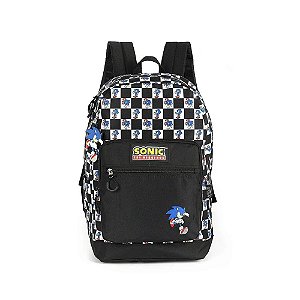 Mochila de Costas Sonic Xadrez The Hedgehog - Luxcel