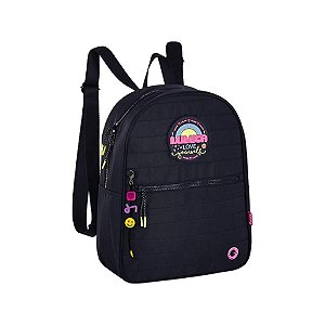 Mini Mochila Luluca Love Yourself Preta - Semax