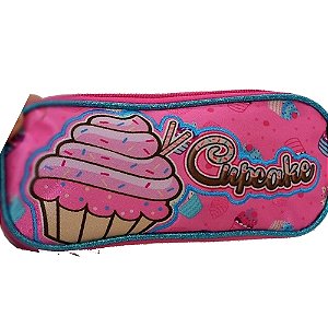 ESTOJO ESCOLAR DUPLO INFANTIL CUPCAKE MENINAS
