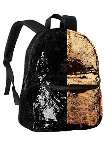 MOCHILA ESCOLAR COSTAS PAETE BRILHO INFANTIL