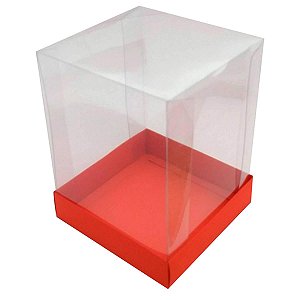 Caixa Panetone 500G Vermelho Patchi Vitrine