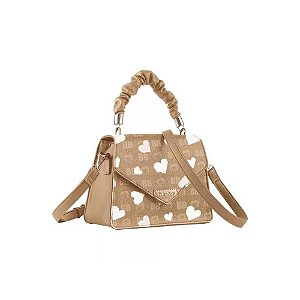 Bolsa Mini Baú BETTY BOOP Bege e Branca - Semax