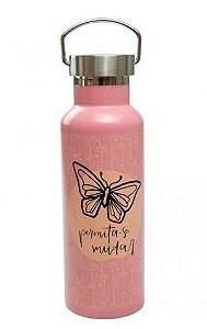 GARRAFA TÉRMICA UATT C/ BORBOLETA PERMITA-SE VOAR 500ML