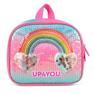 Lancheira Térmica Escolar Arco-íris Up4You Rosa - Luxcel
