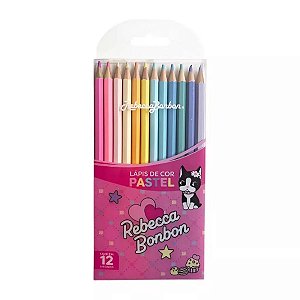 BLISTER C/ 12 LÁPIS DE COR PASTEL - REBECCA BONBOM