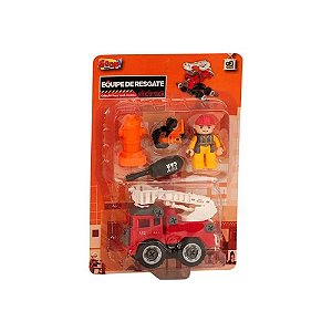 COLEÇÃO EQUIPE DE RESGATE CAMINHÃO BOMBEIROS - ZOOP TOYS
