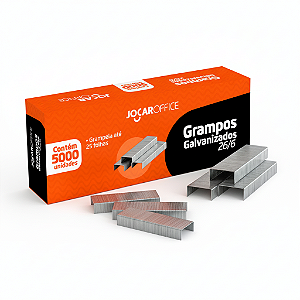 GRAMPOS DE AÇO GALVANIZADOS 26/6 - JOCAR OFFICE